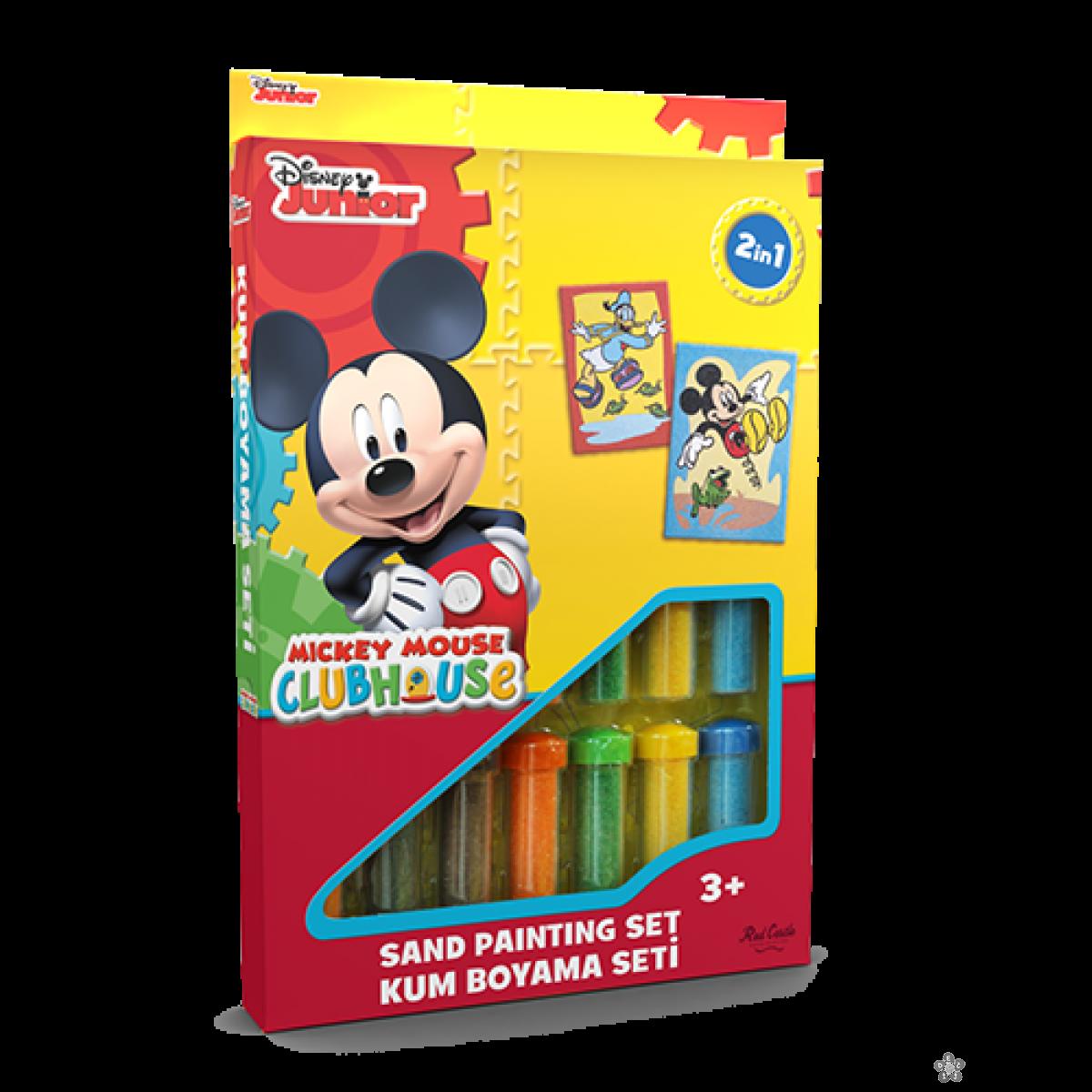 Mickey Mouse set za slikanje peskom 2 u 1 