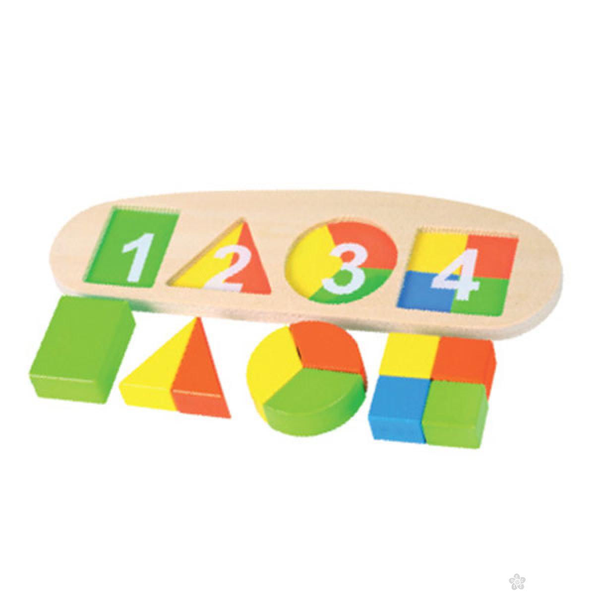 Geometrijski oblici na tabli  Pino Toys, 5438 