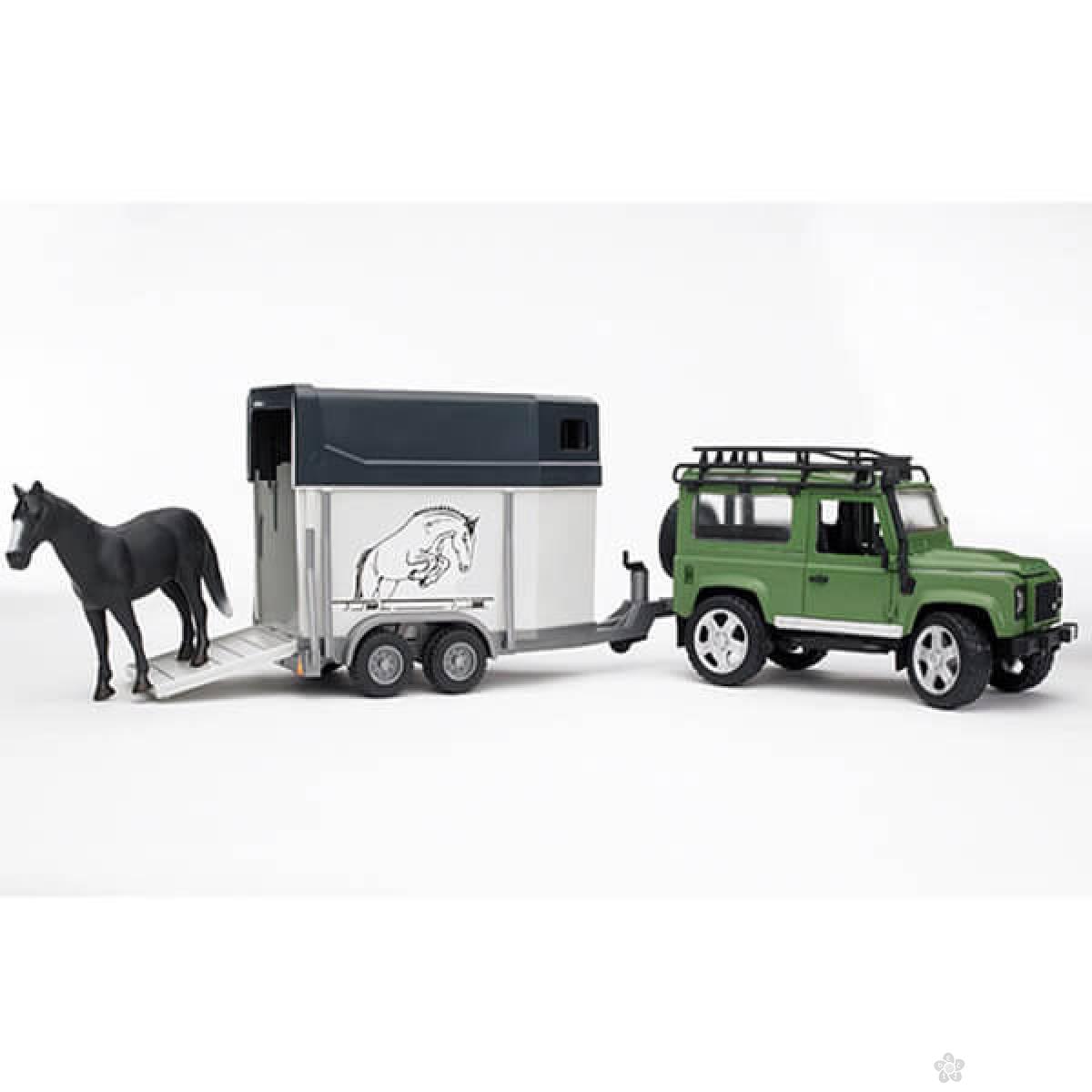 Džip land rover sa prikolicom za konje 025922 