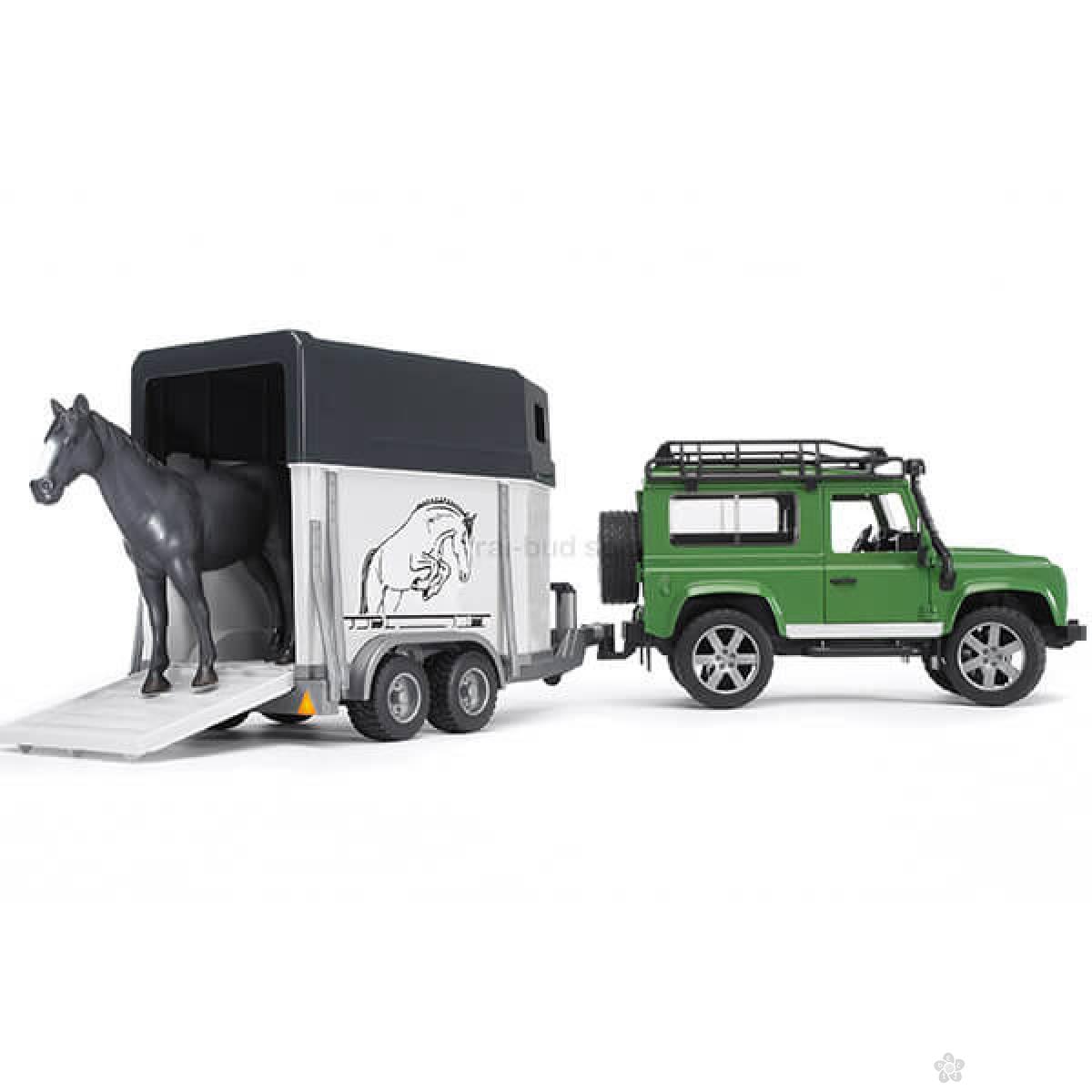Džip land rover sa prikolicom za konje 025922 