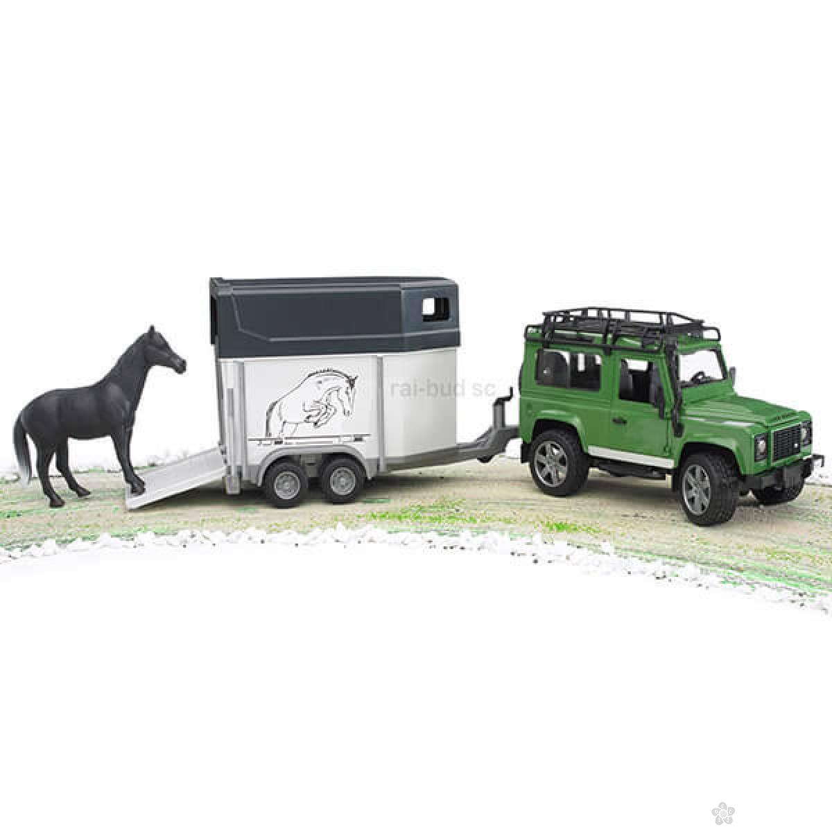 Džip land rover sa prikolicom za konje 025922 