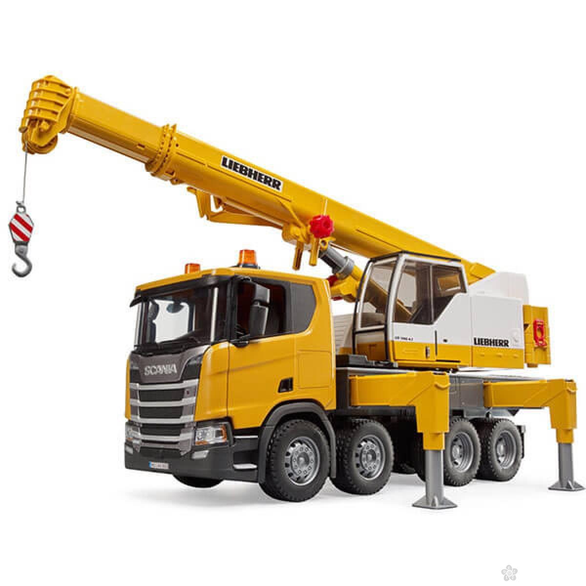 Kamion Bruder Scania sa Liebher kranom 035716 