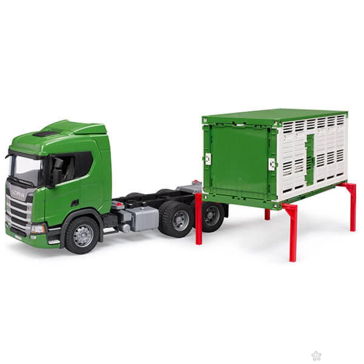 Kamion Bruder Scania za prevoz krava 035488 