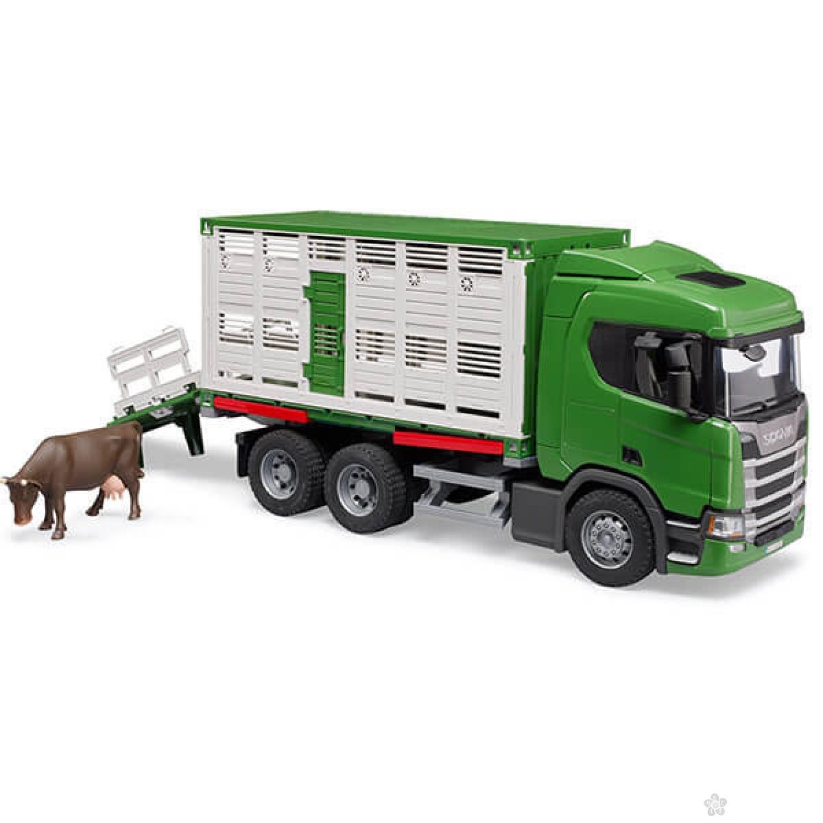 Kamion Bruder Scania za prevoz krava 035488 