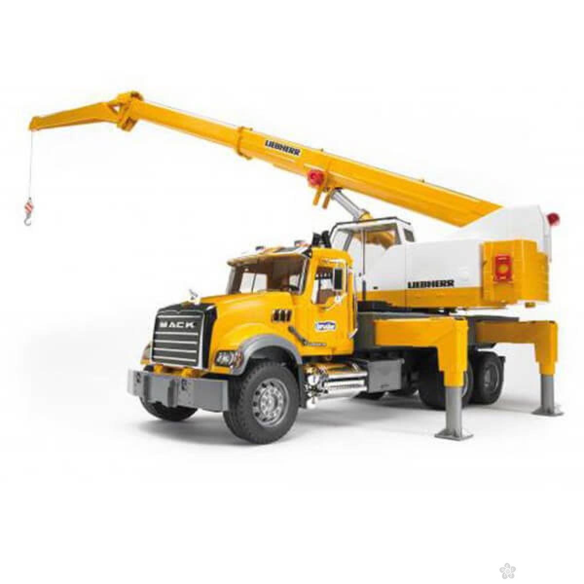 Kamion MACK sa kranom Liebherr Bruder 028183 
