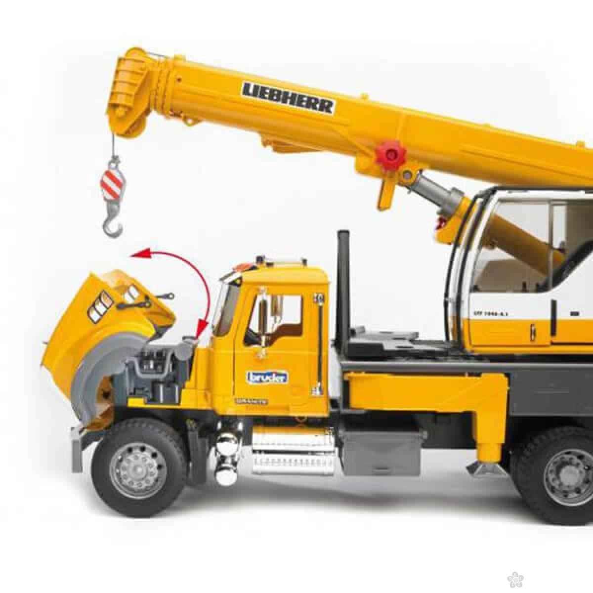 Kamion MACK sa kranom Liebherr Bruder 028183 