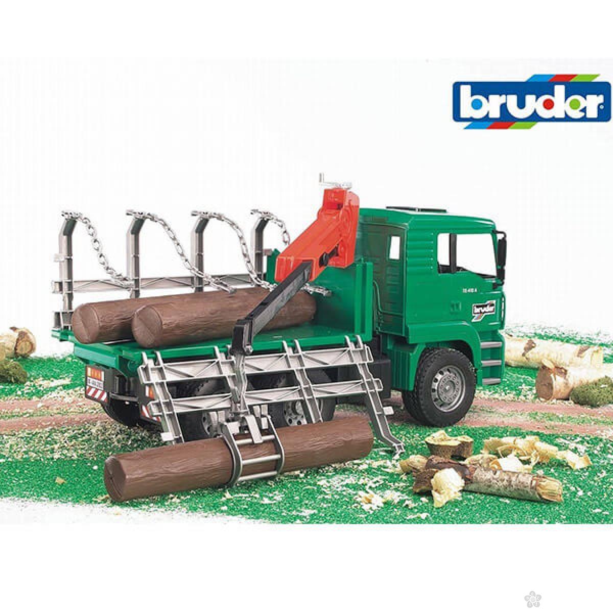 Kamion sa drvima Bruder MAN 027698 
