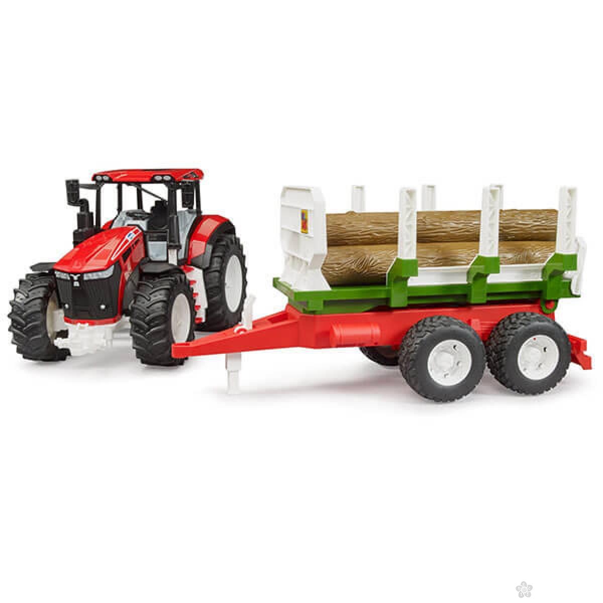 Traktor Roadmax sa prikolicom za drva 034535 