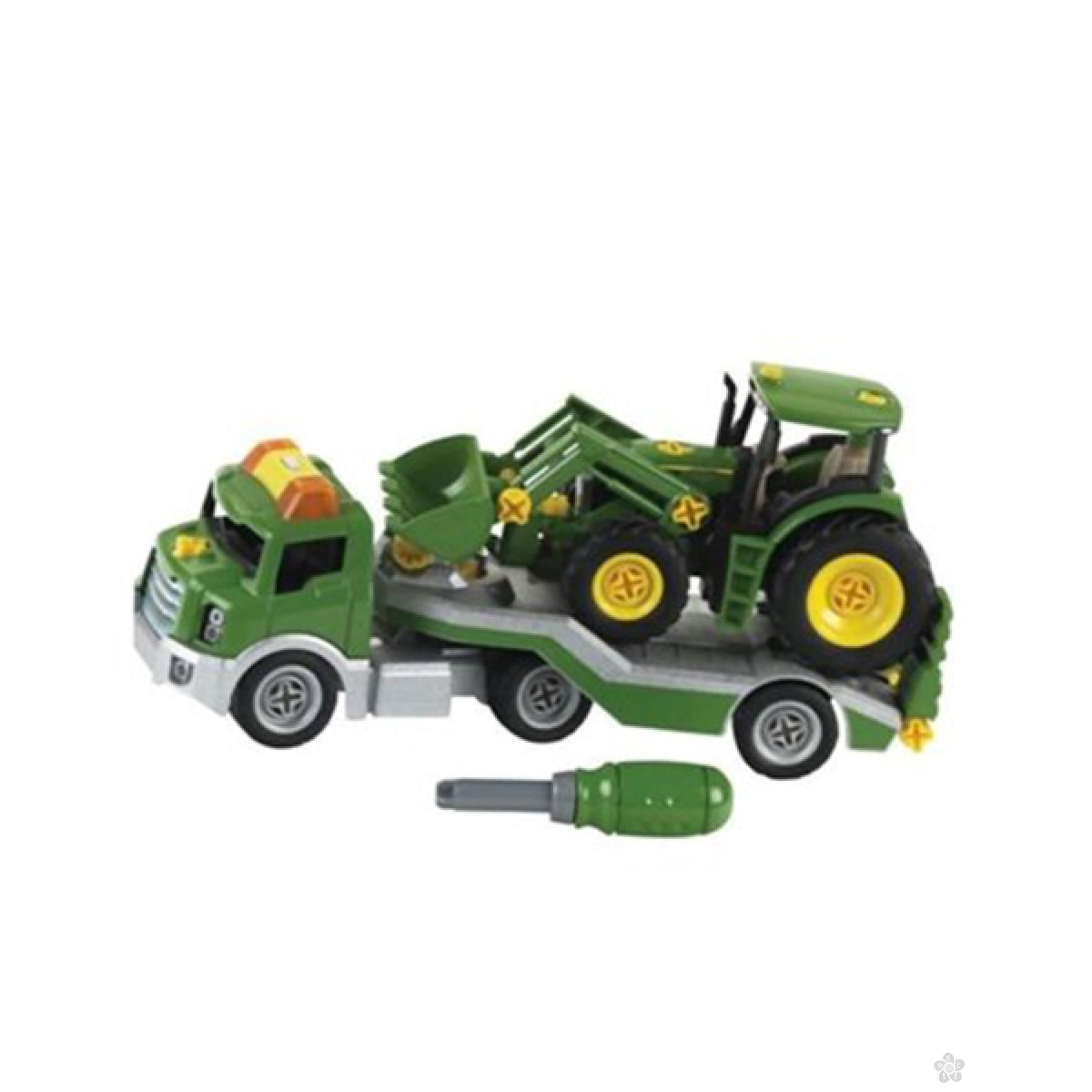 Transporter John Deere sa traktorom Klein KL3908 