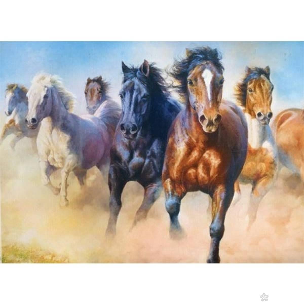 Clementoni puzzle Galloping Herd of Horses T27085 