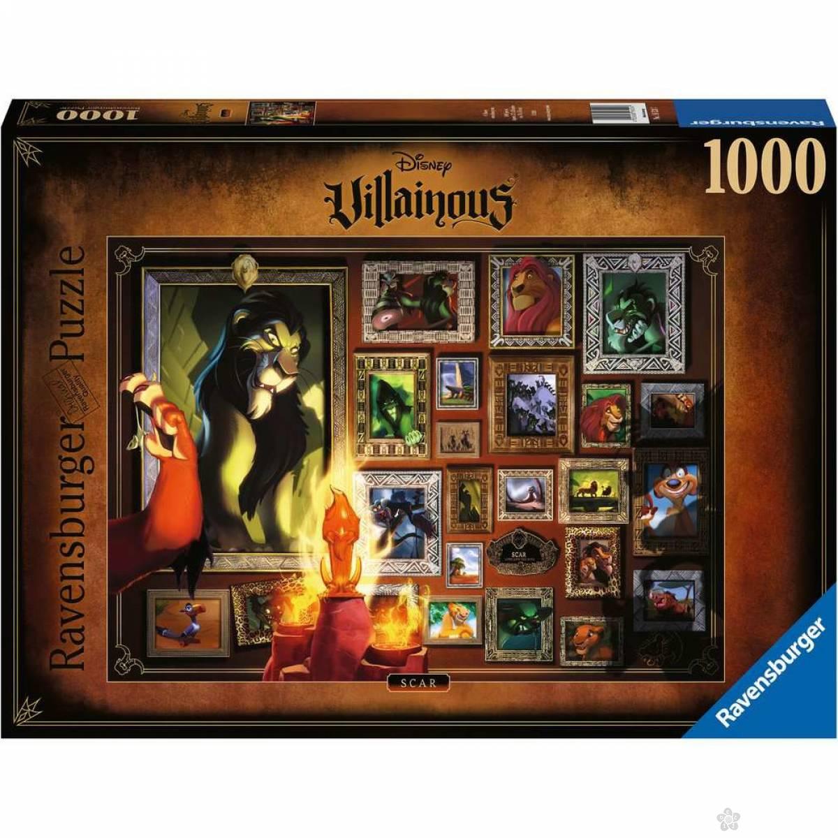 Ravensburger puzzle Zlikovci - Scar RA16524 