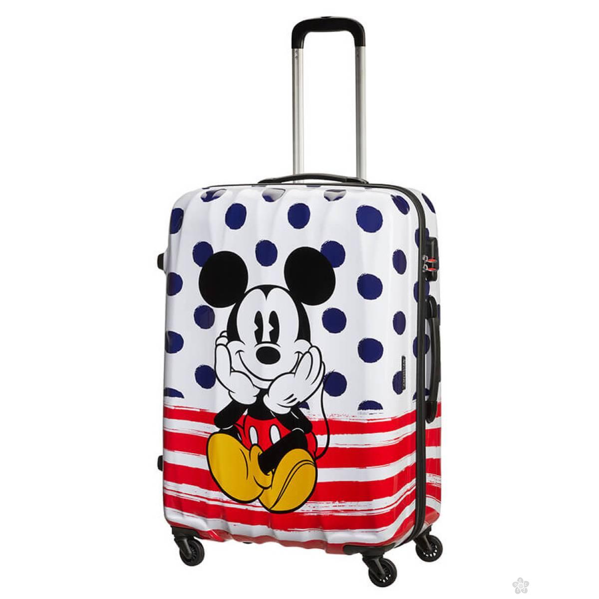 American Tourister kofer Mickey Blue Dots 19C*71008 