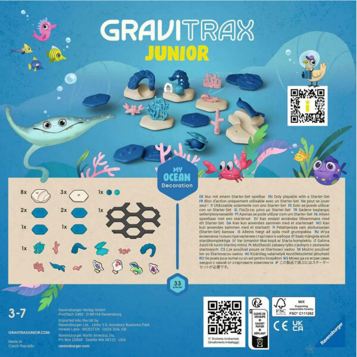 Društvena igra Gravitrax Junior dodatak My Ocean RA27400 