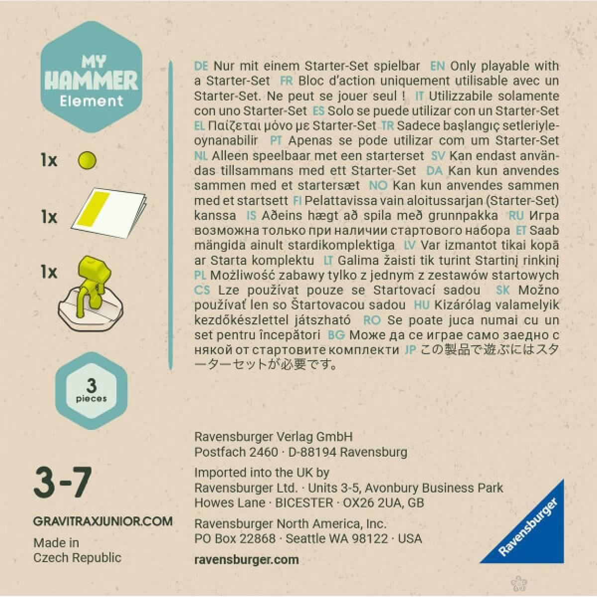 Društvena igra Gravitrax Junior Hammer RA27518 