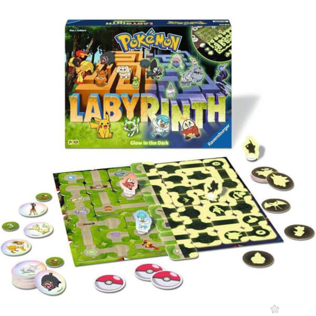 Društvena igra Pokemon lavirint Glow in the Dark RA22705 