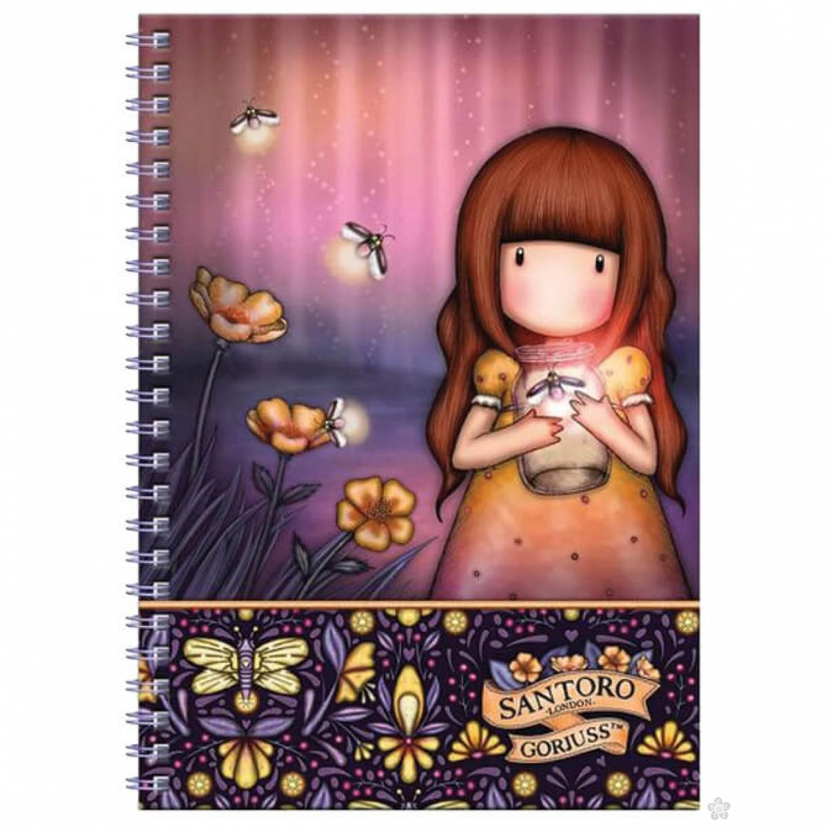 Notes spirala A5 linije Firefly Dawn 1344GJ02 