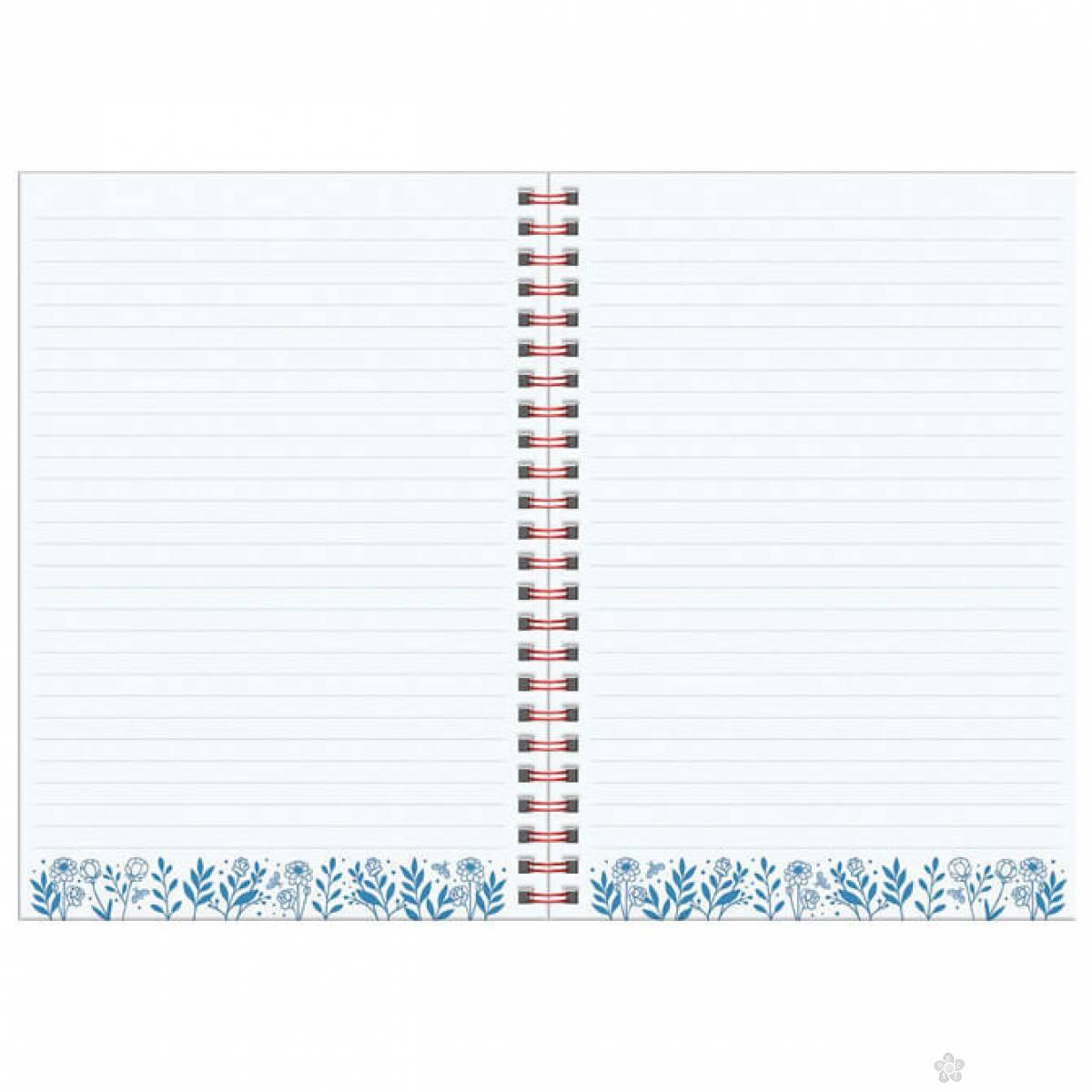 Notes spirala A5 linije Little Mushroom 1344GJ03 
