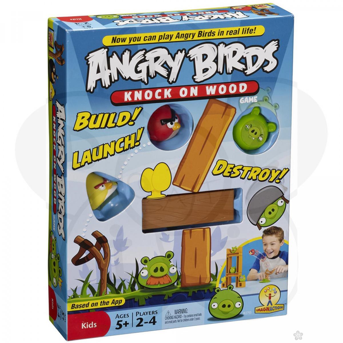 Angry birds space knock on wood 