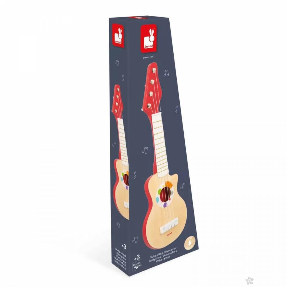 Drevena Rok Gitara Confetti J07644 