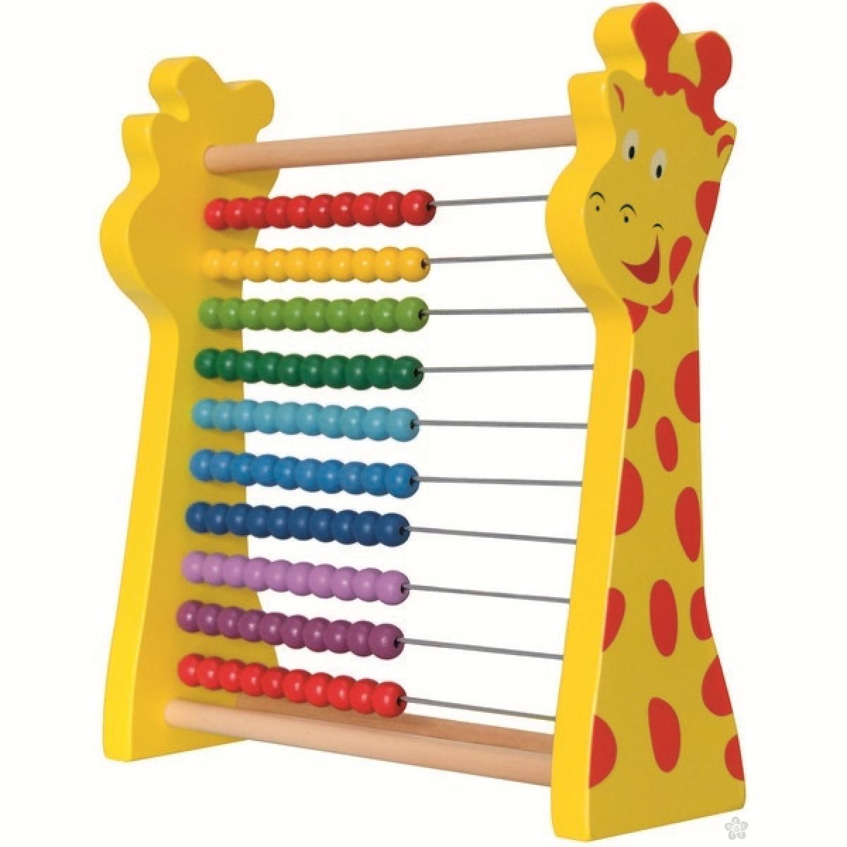 Računaljka  - drvena žirafa 90241 