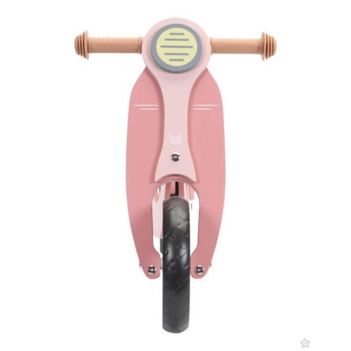 Drveni balans bicikl roze Vespa LD7003 