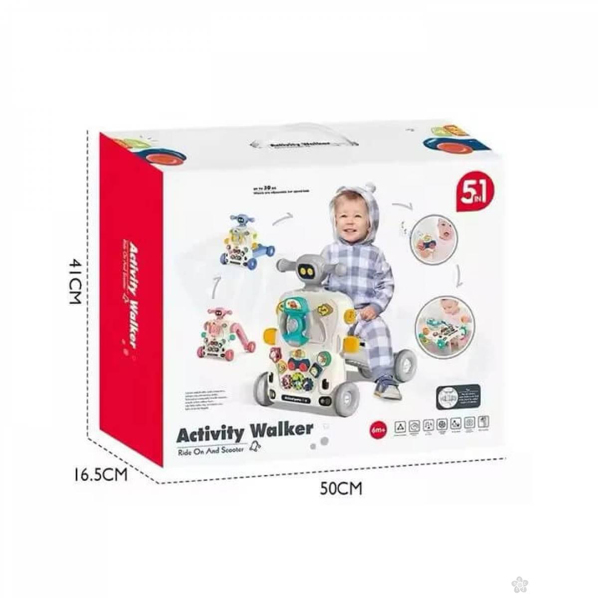 Hodalica za bebe 5u1 plava 100/71394 