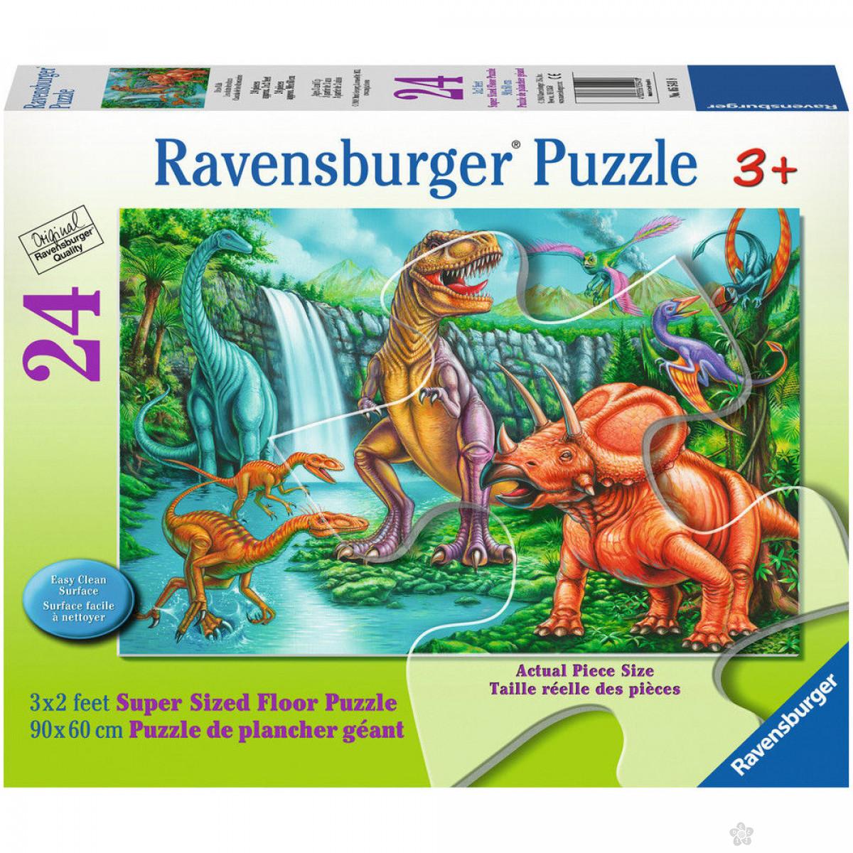 Ravensburger puzzle (slagalice) - Velike podne puzle Dinosaurus, RA05541