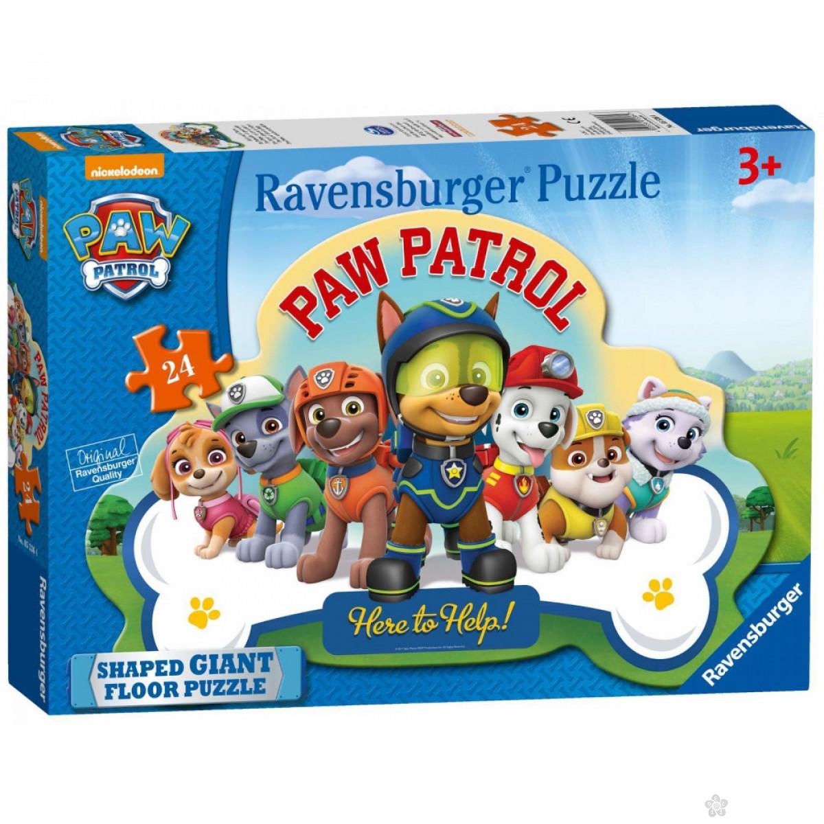 Ravensburger puzzle (slagalice) - Velike podne puzle Paw patrol, RA05536 