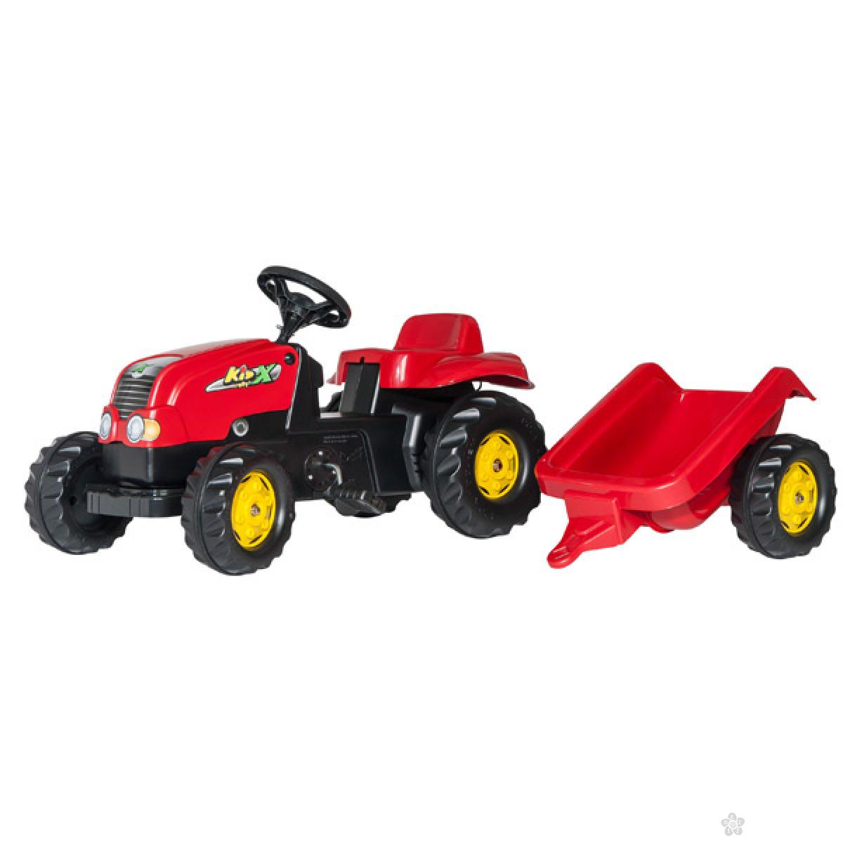 Traktor na pedale sa prikolicom 012121 
