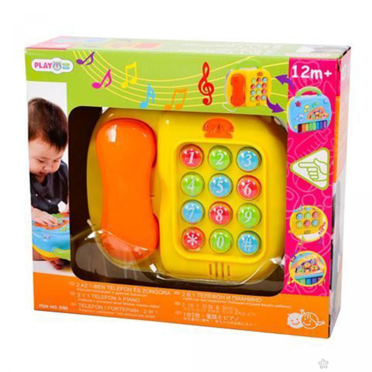 Igracka 2u1 telefon i klavir 0124294