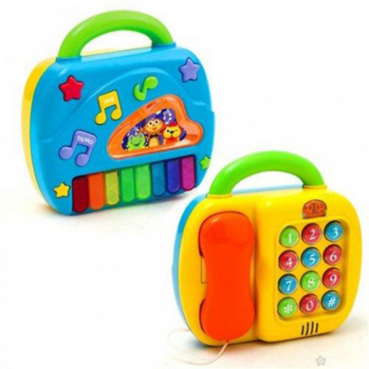Igracka 2u1 telefon i klavir 0124294