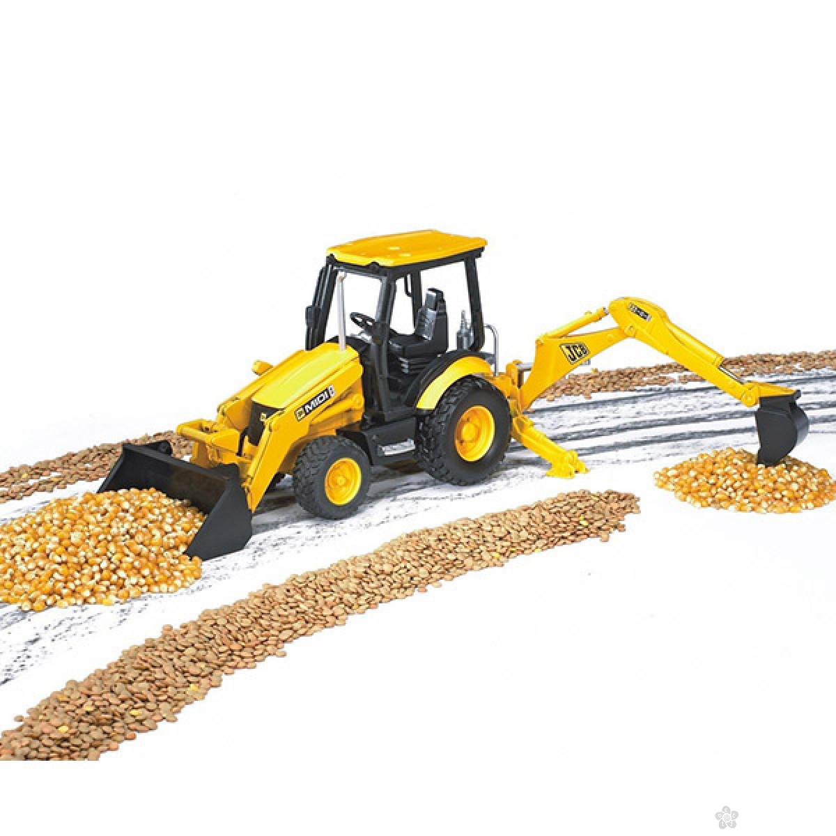 Utovarivač sa zadnjom kašikom Bruder JCB MIDI CX 024277 