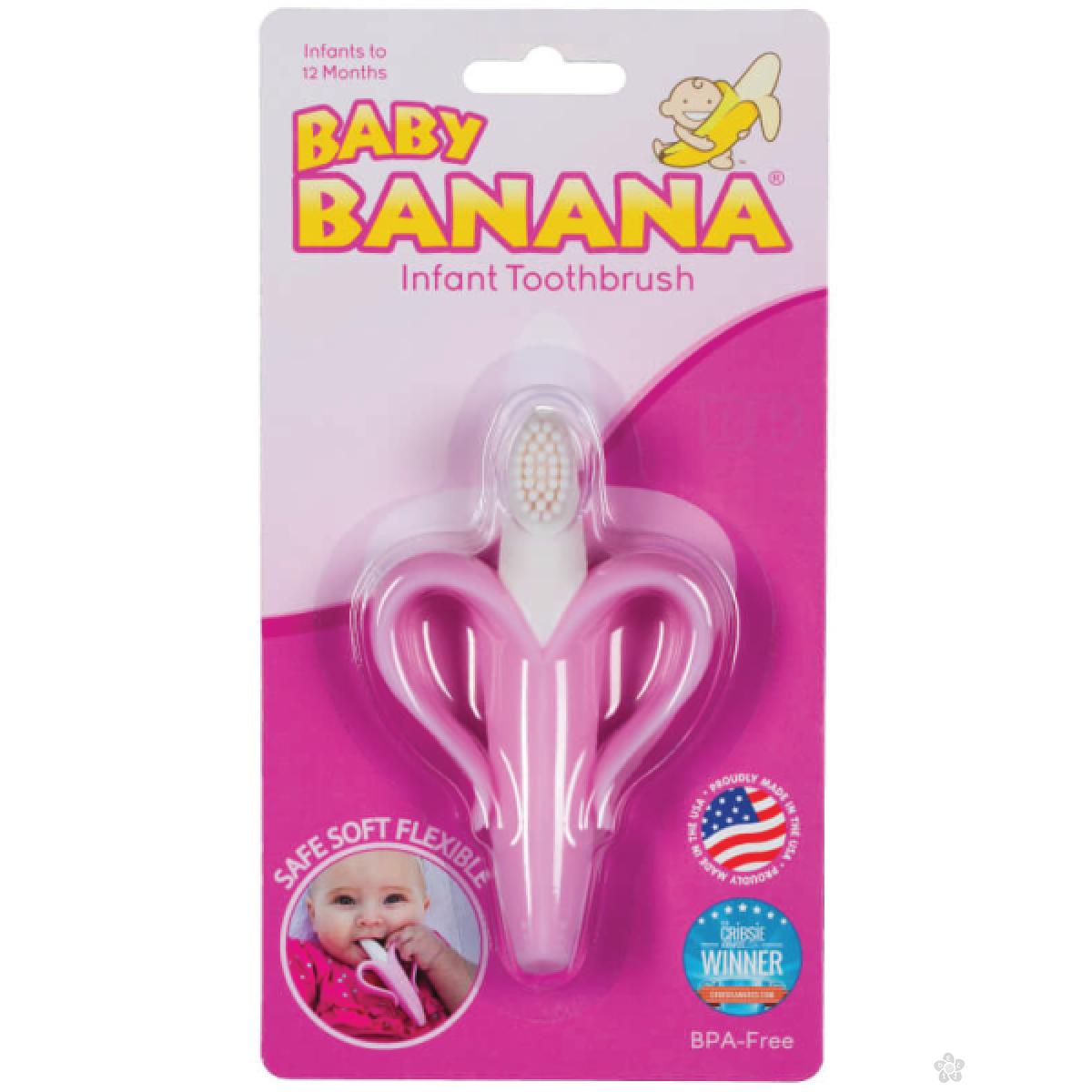 Četkica za zube Baby Banana Brush pink, 1251 