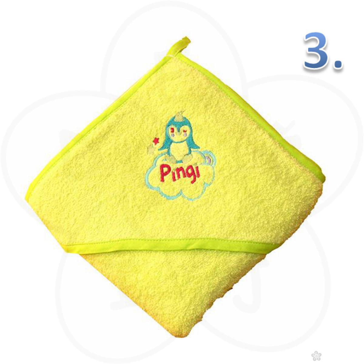 Peškir za bebe sa kapuljačom 100 x 100cm 