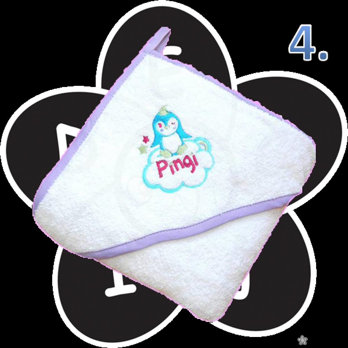 Peškir za bebe sa kapuljačom 100 x 100cm 