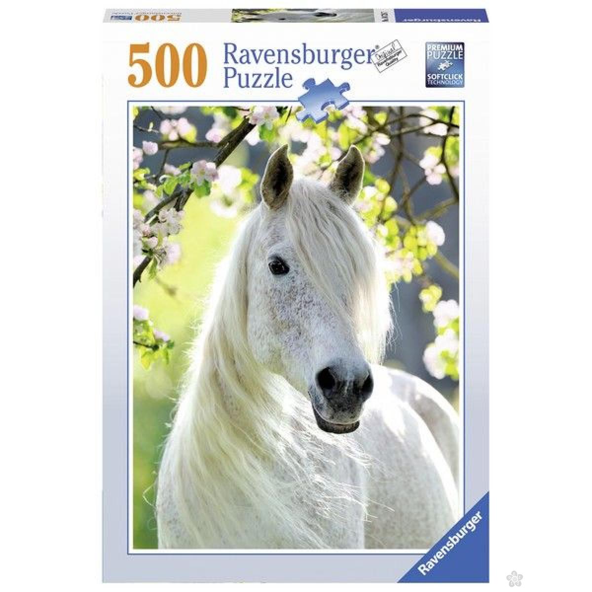Ravensburger puzzle (slagalice) - Beli konj RA14726