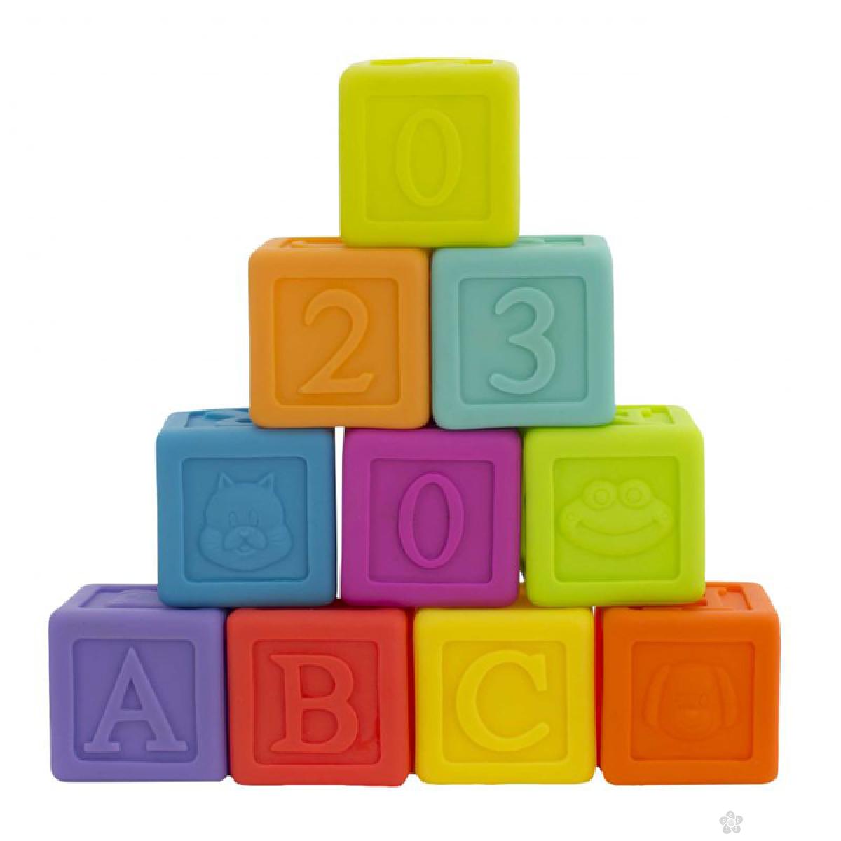 Igračke za bebe Playgro gumene kocke 0185196 