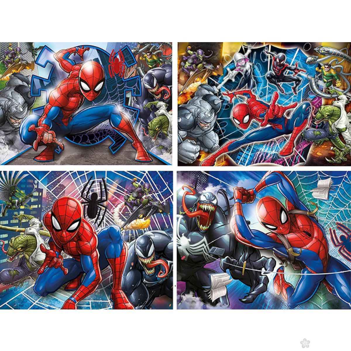 Puzzla 4 u 1 Spiderman Clementoni, 21410 