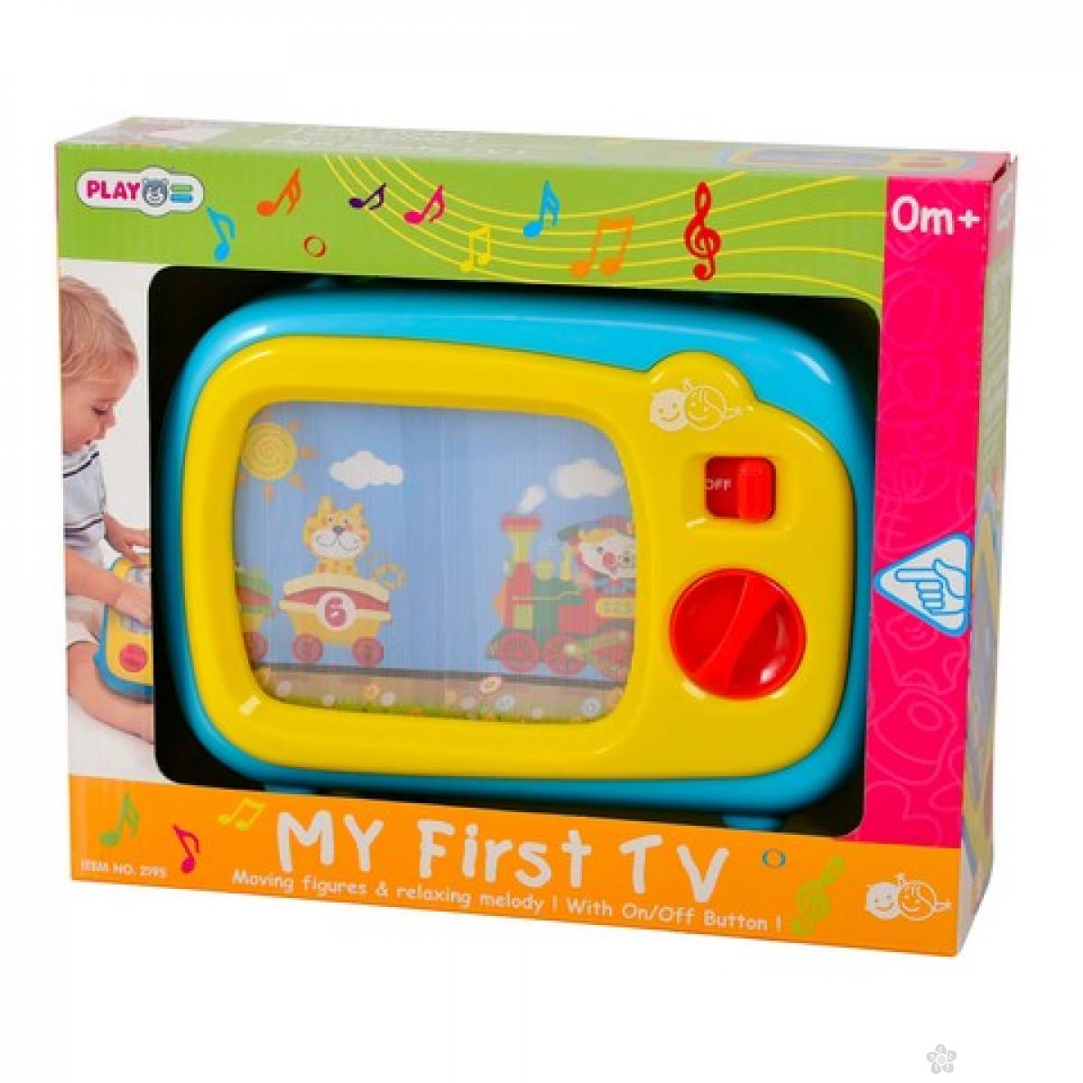Включи телевизор детской. Интерактивная развивающая игрушка PLAYGO my first TV. Игрушечный телевизор. Игрушечный телевизор для детей. Мини телевизор детский.
