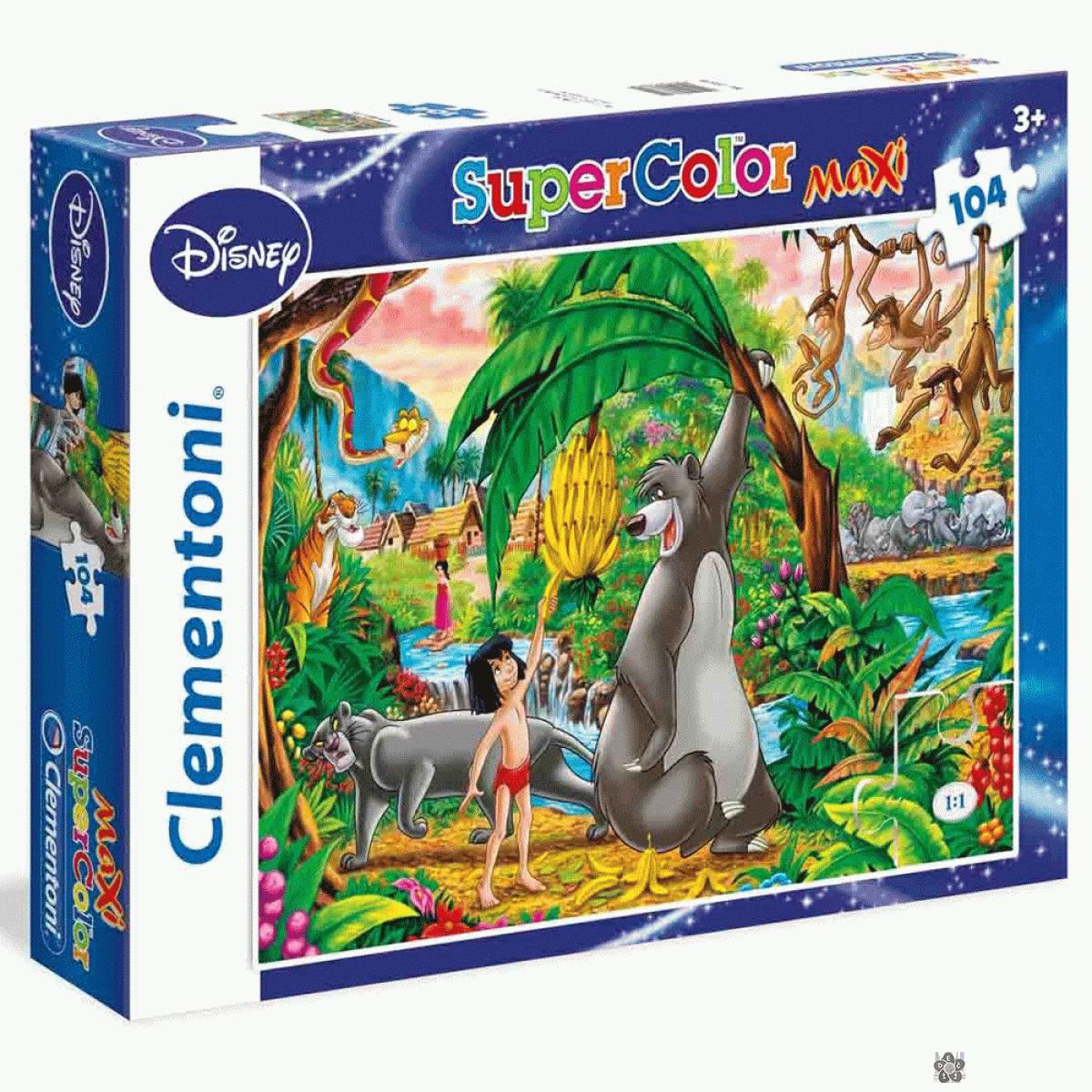 Puzzle maxi Knjiga o džungli 104 dela Clementoni, 23670 