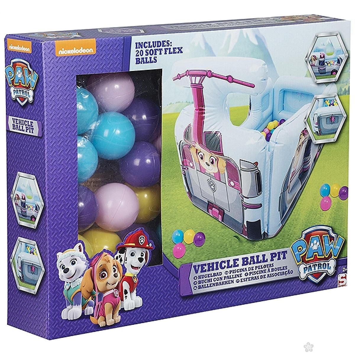 Paw Patrol Skye vozilo na duvanje sa 20 loptica  PWP-7069-2 