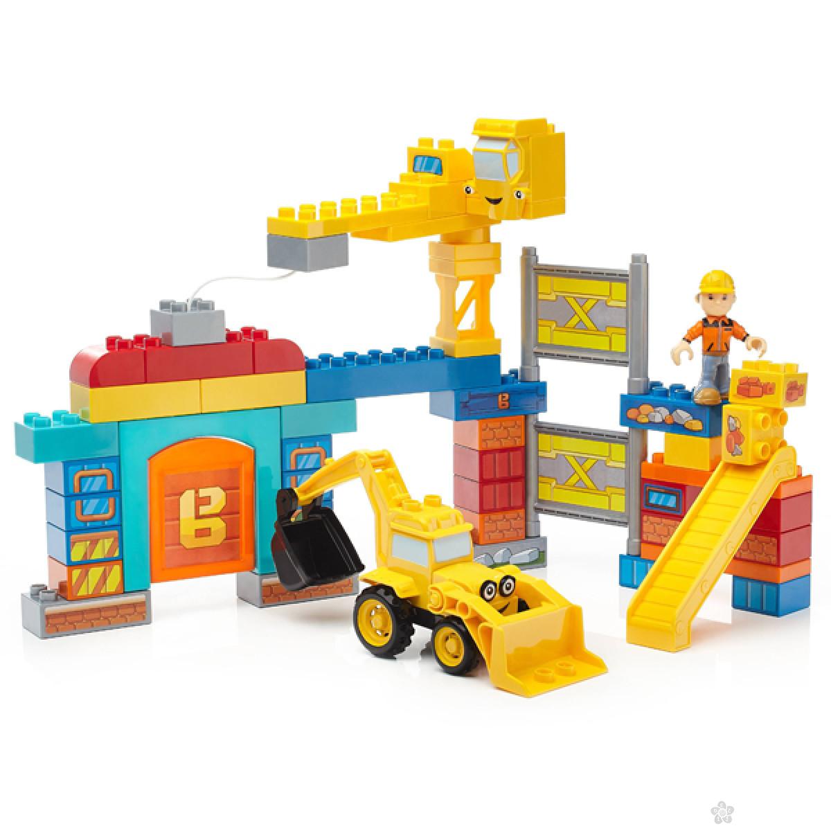 Bob Builder Kocke Mega Bloks Gradiliste 61pcs FFF24 