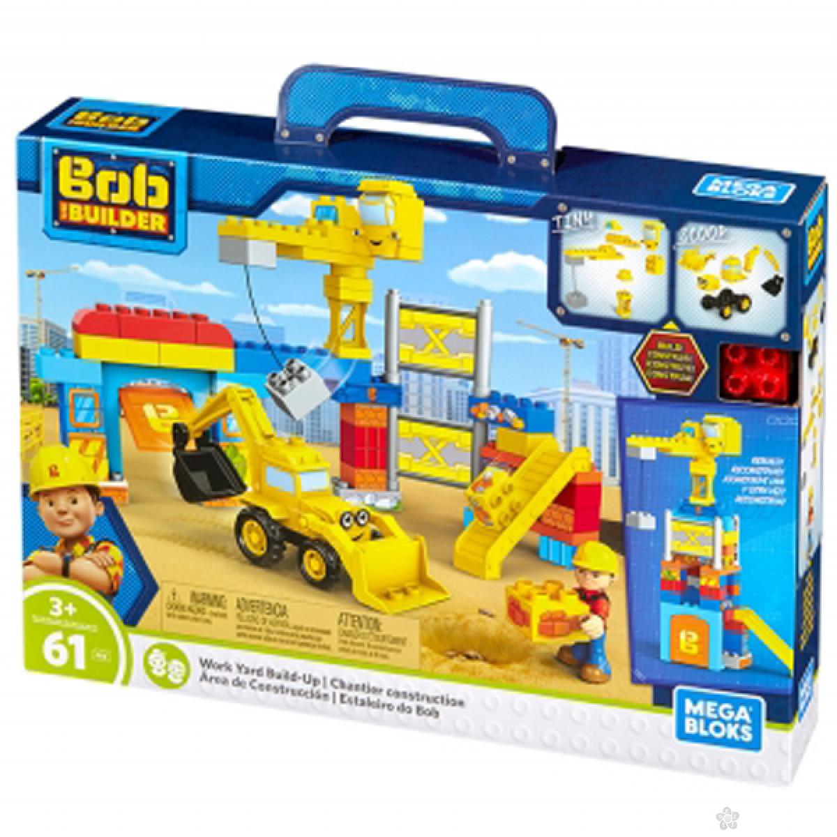 Bob Builder Kocke Mega Bloks Gradiliste 61pcs FFF24 