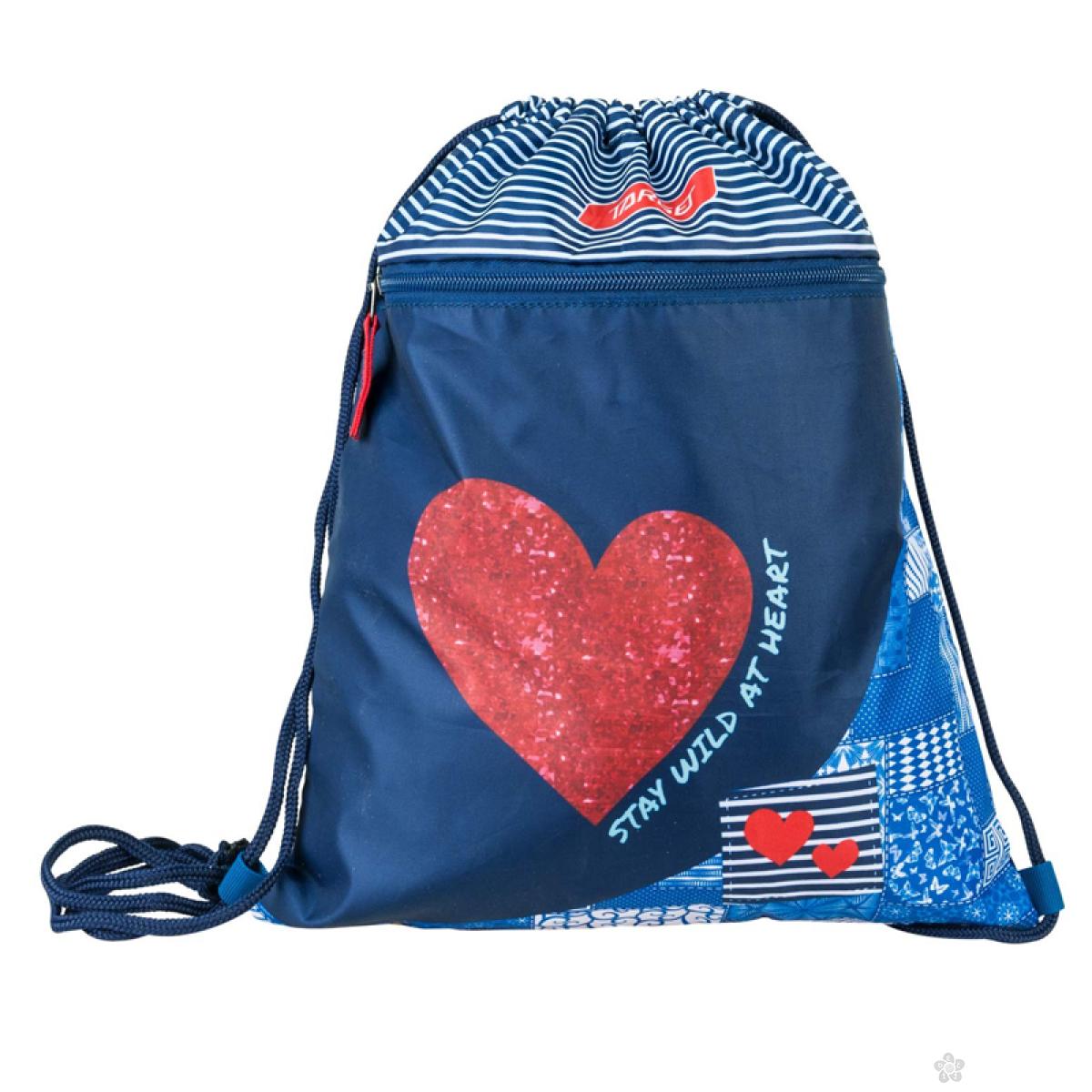 Torba za patike Red Denim Heart Target 21841 