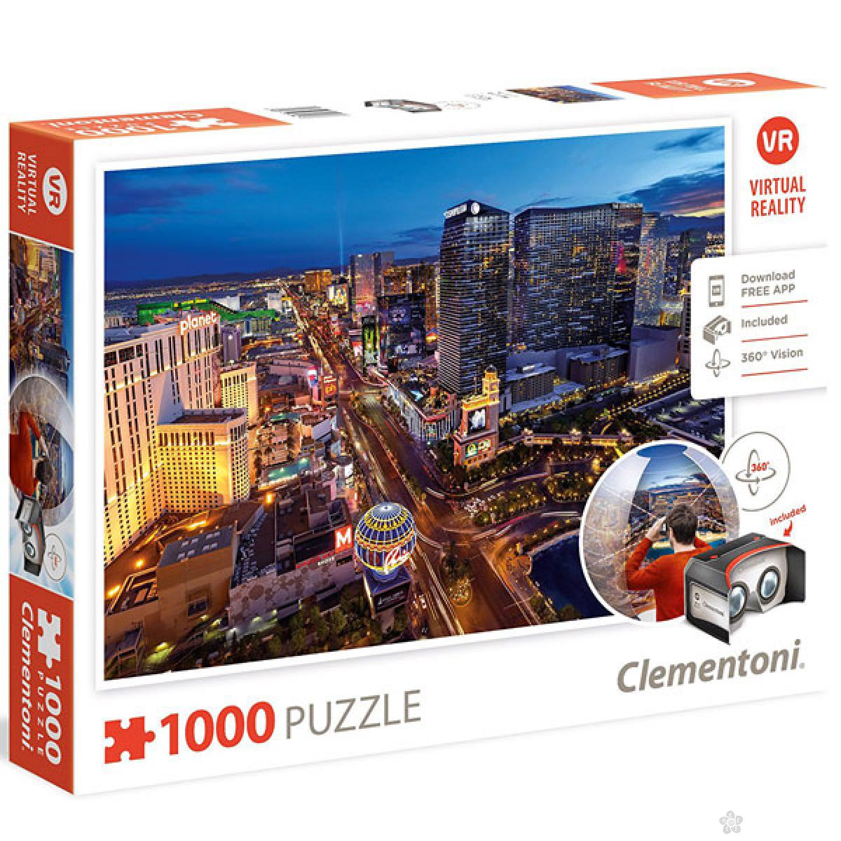 Puzzla Virtual Reality Las Vegas 1000 delova Clementoni, 39404 