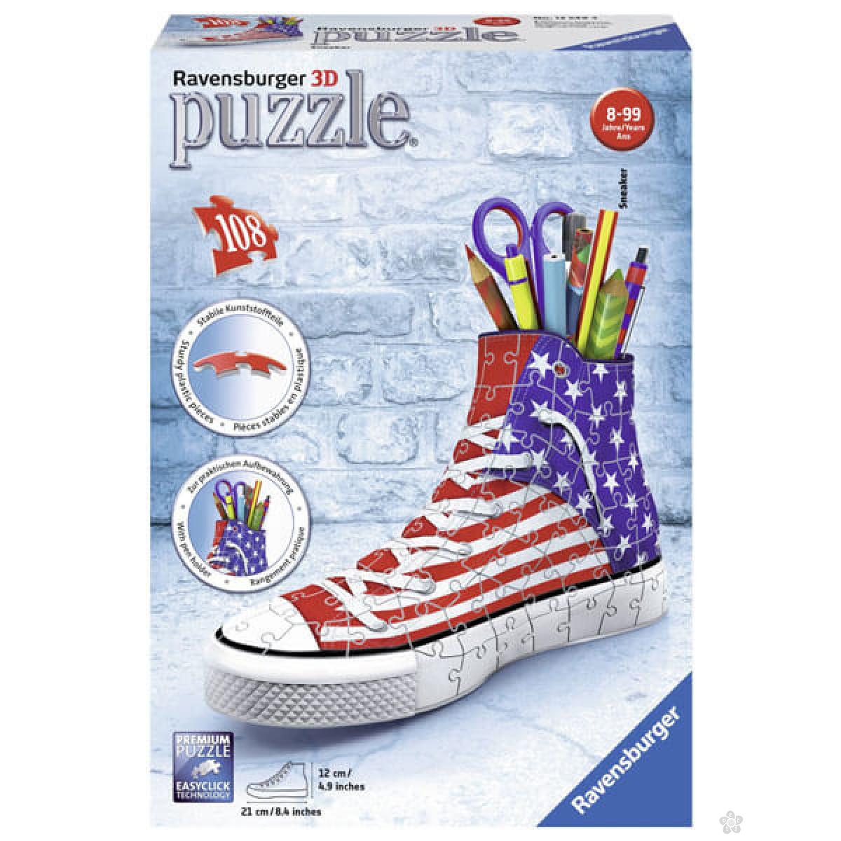 Ravensburger 3D puzzle Patika za olovke sa američkom zastavom 