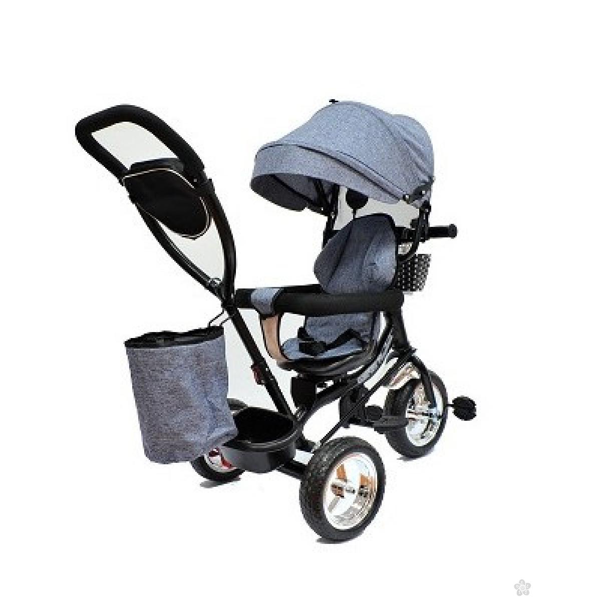 Tricikl Playtime Star model 416, sivi