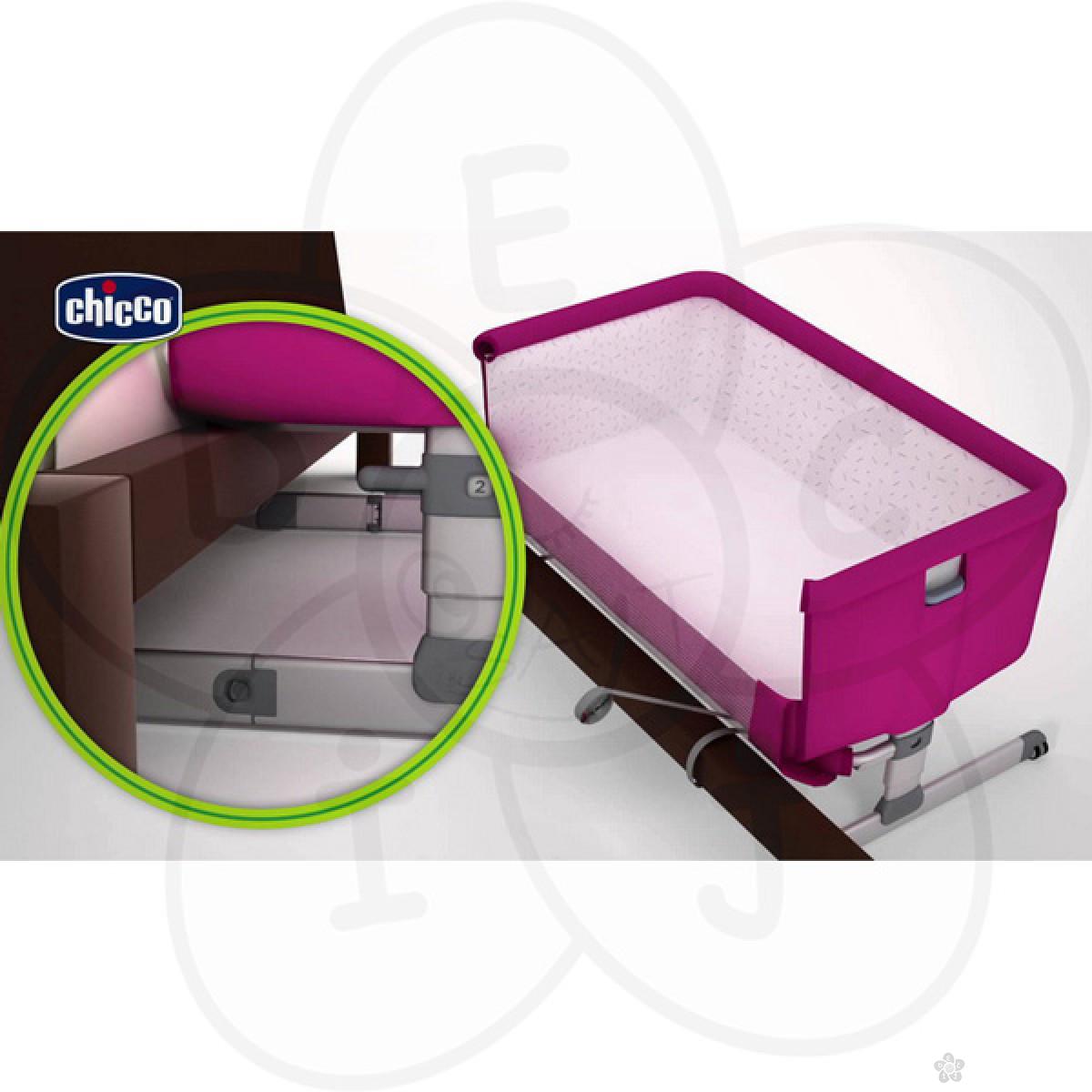 Chicco prenosivi krevetac Next2Me dove grey bež 