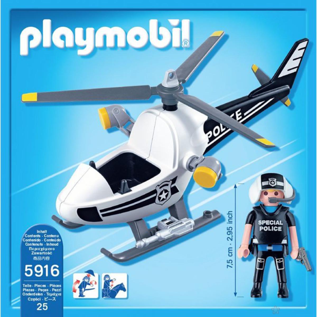 Playmobil helikopter policija, 5916 