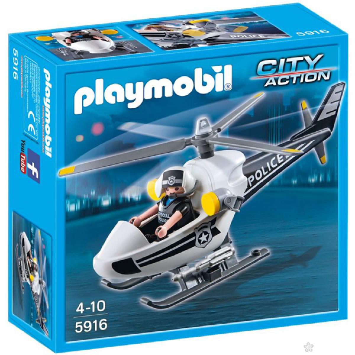 Playmobil helikopter policija, 5916 
